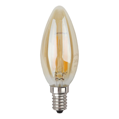 Лампа светодиодная филаментная ЭРА E14 7W 4000K золотая F-LED B35-7W-840-E14 gold Б0047033