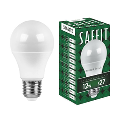 Лампа светодиодная Saffit E27 12W 2700K Шар Матовая SBA6012 55007