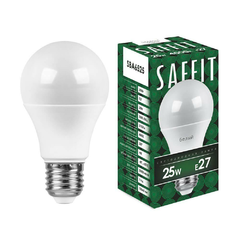 Лампа светодиодная Saffit E27 25W 4000K Шар Матовая SBA6525 55088