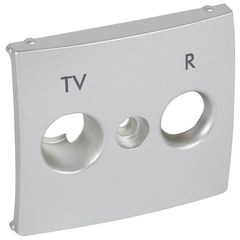 Лицевая панель Legrand Valena розетки TV-R алюминий 770142