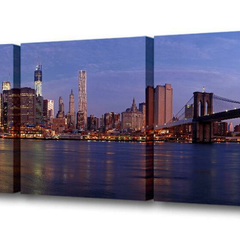 Модульная картина Через Бруклинский мост Toplight 150х50см TL-M2005