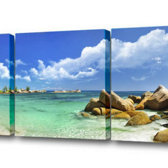 Модульная картина Тропический пляж Toplight 150х50см TL-M2002