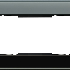 Рамка 2-модульная Gira Esprit черное стекло 100205