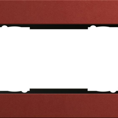 Рамка 2-модульная Gira Esprit Lenoleum-Multiplex красный 1002229