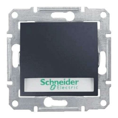 Выключатель кнопочный с подсветкой и полем для надписи Schneider Electric Sedna 10A 250V SDN1600370